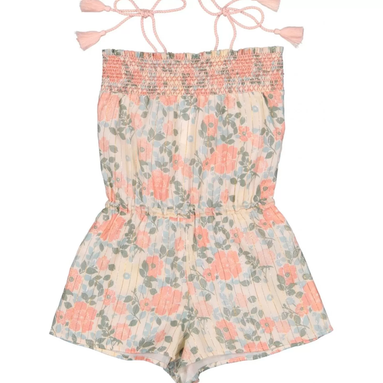 LOUIS LOUISE Overall Melanie Stripe Lurex Vintage Flower Best