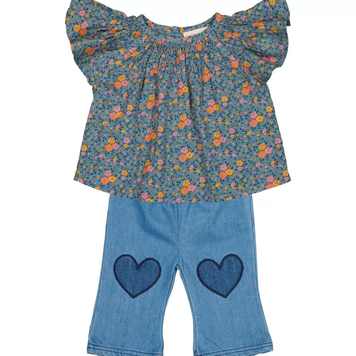 LOUIS LOUISE Tunic Soleil Cotton Veil Romantic Flower Clearance